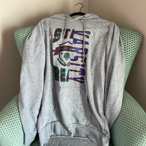 Grey Varsity hoodie